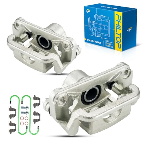 Image of PHILTOP Rear Brake Caliper for 2007-2012 Nissan Altima, 2007-2008 Maxima | Pair of rear calipers: Left (19B2780A) & Right (19B2781A). Replaces 44011JA01A, 44001JA01A, 19B2780A, 19B2781A