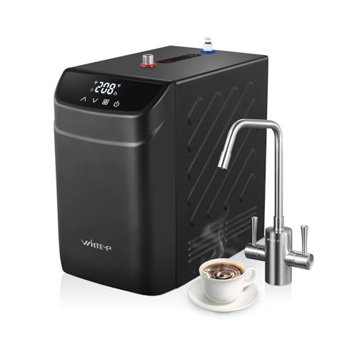 WINTEMP Instant Hot Water Dispenser, 3.4-Quart Stainless Steel Tank with Hot & Cold Under-Sink Faucet, Precise 113–208℉ Temp & WiFi Smart Control, Energy-Efficient for Home & Office, B32CU-FHCA
