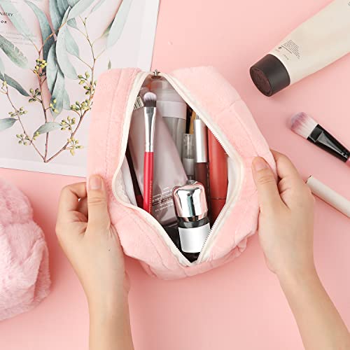 2 Pezzi Borse Makeup, Plush Sacchetti Trucco Borsa...