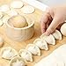 Wooden Dumpling Maker Mold with Dough Press, Dumpling Skin Maker Dumplings Moulds, Reusable Round Ravioli Makers, Wrapping Tool for Dumplings, Pasta, Cookie, Dough