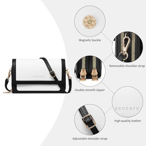 SENDEFN Small Crossbody Bags for Women Leather Cross Body Purses Designer Handbags Shoulder Bag4