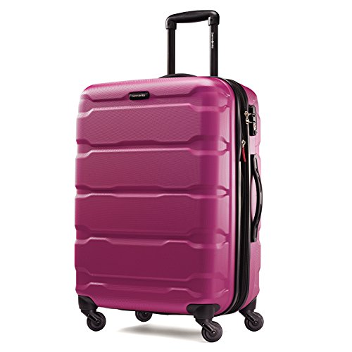 Image of Samsonite Omni PC Hardside Expandable Luggage with Spinner Wheels, Radiant Pink, 3-Piece Set (20 /24 /28), Omni Pc Hardside Expandable Luggage With Spinner Wheels