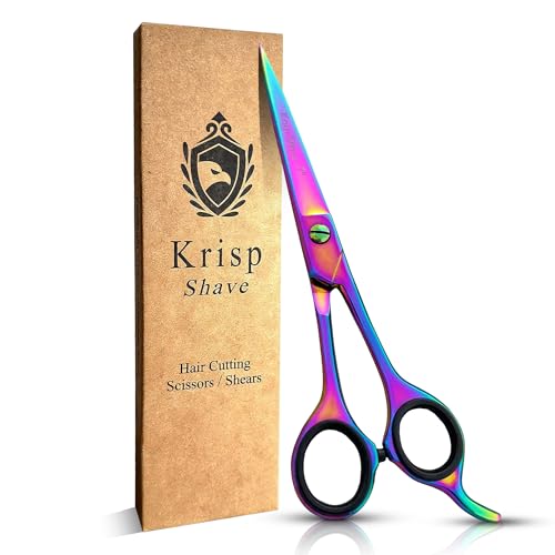 Professional Hair Cutting Scissors - Krisp Beauty Barber Scissors Stainless Steel 7” Salon Hair...