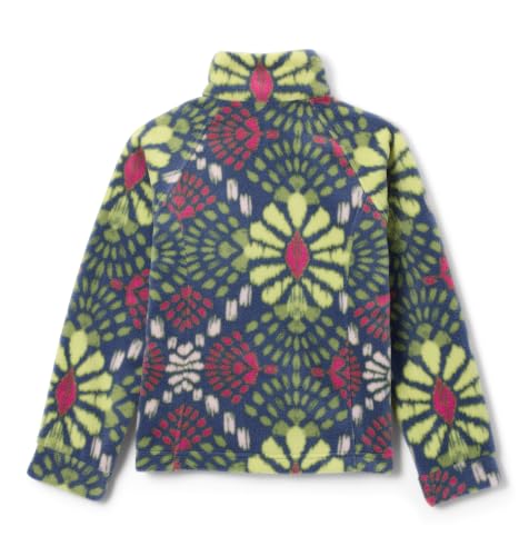 Image of Columbia Youth Girls Benton Springs II Printed Fleece Jacket, Nocturnal Mosaics, Medium