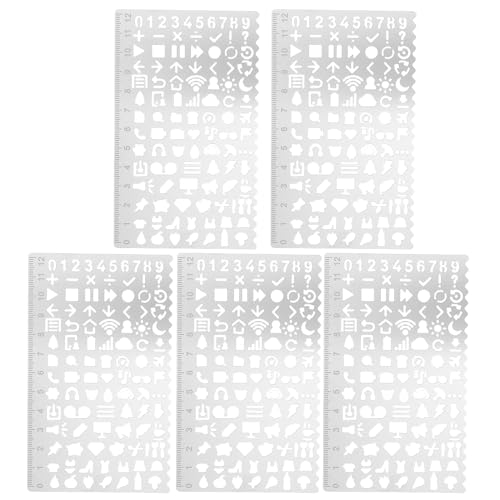 Plantillas para estarcir reutilizables de bordes suaves para dibujo infantil y manualidades