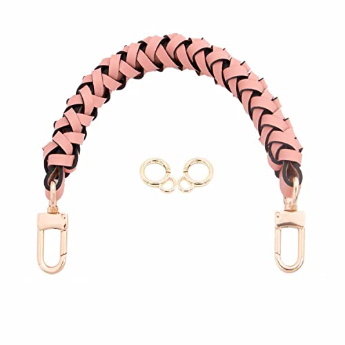 Senral Handbag Short Strap Replacement Top Braided Genuine Leather Handle Strap for Neonoe Bag Artsy,Beaubourg Hobo Noe Top Handle Strap Purse Making