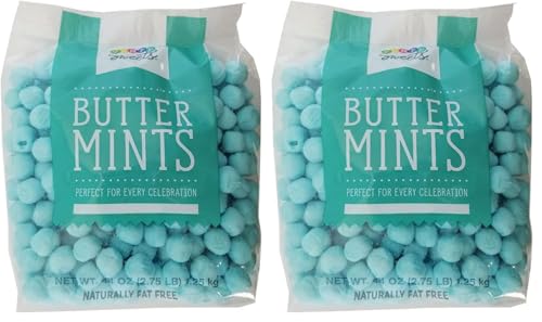 Party Sweets Blue Buttermints - approx. 350 per pack (2 bags)