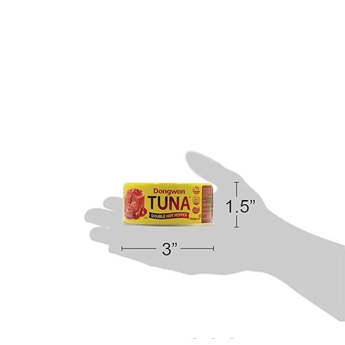 Miniatura 4 de Dongwon, Estilos de trozos de atún o escamas en pimiento picante doble, 5.29 onzas