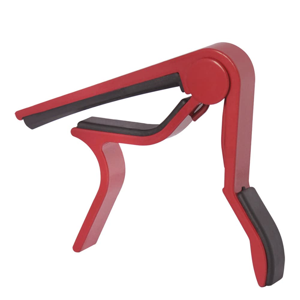 Uniwersalna gitara Capo, szybka zmiana zacisku ze stopu cynku Metal Multicolor Capo, biała gitara Capo (czerwona gitara Capo)