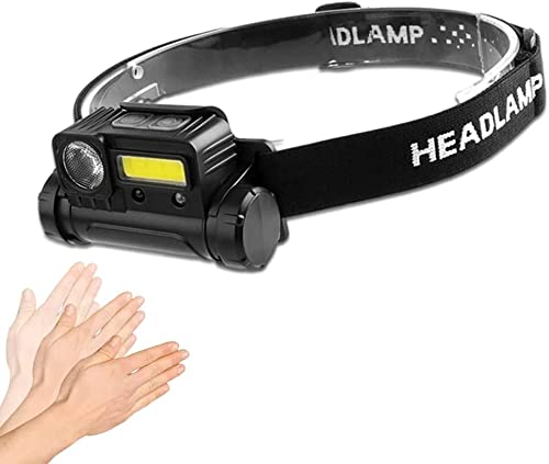 Image of LED del Sensor IR,Faro lateral del iman,Linterna de cabeza recargable USB,Mini linterna de Pesca a prueba de agua,Antorcha de Camping