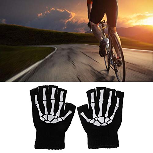 Guantes para ciclismo PooBa con cráneo estampado ideales para rutas urbanas en otoño 6