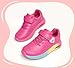 LUCKY STEP Boys Girls Athletic Running Shoes Air Lightweight Fashion Sneakers Casual Breathable Tennis Trainers for Little Kids(12 M US Hot Pink)