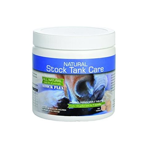 Sanco Industries Natural Stock Tank Care Tablets - All Natural Stock Tank Cleaner Tablets Keep Stock Tanks Clean, Clear, and Healthy - 7 Month Supply - Safe for All Livestock and Wildlife Cover