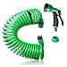 Produktbild Flexibler Gartenschlauch Wasserschlauch Gartenbewässerung Spiralschlauch mit Brausekopf Flex Schlauch 7,5 m mit Adapter (Gartenschlauch 1x)