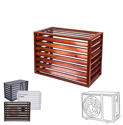 Cubre aire acondicionado exterior de aluminio contra lluvia y sol para ocultar motor