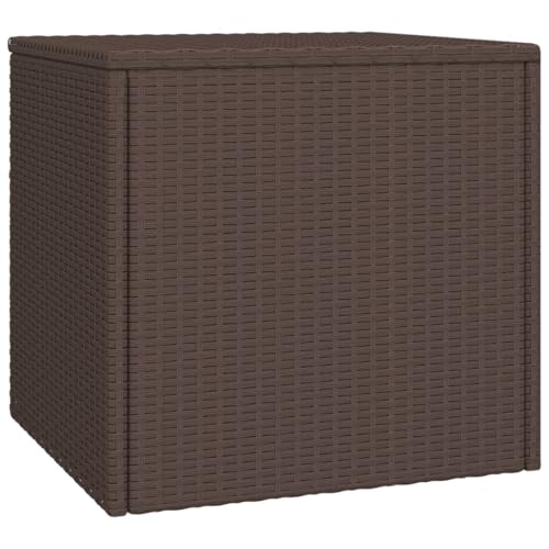 Tables d'appoint en polyrotin marron - Set de table basse gigogne de jardin en acier