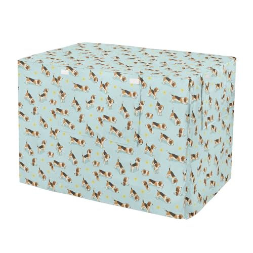 Housse de niche beagle lavable en machine bleu clair M