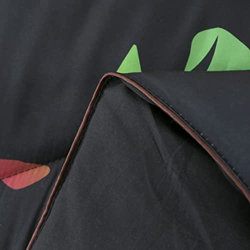 Encoft Cartoon Comforter Set Cat Cartoon Black Comforter Set Queen Size For Teen Boys And Girls Adults Room Decor 3 Piece Including 1 Cmforter And 2 Pillowcase (Cat, Queen) #TOP6