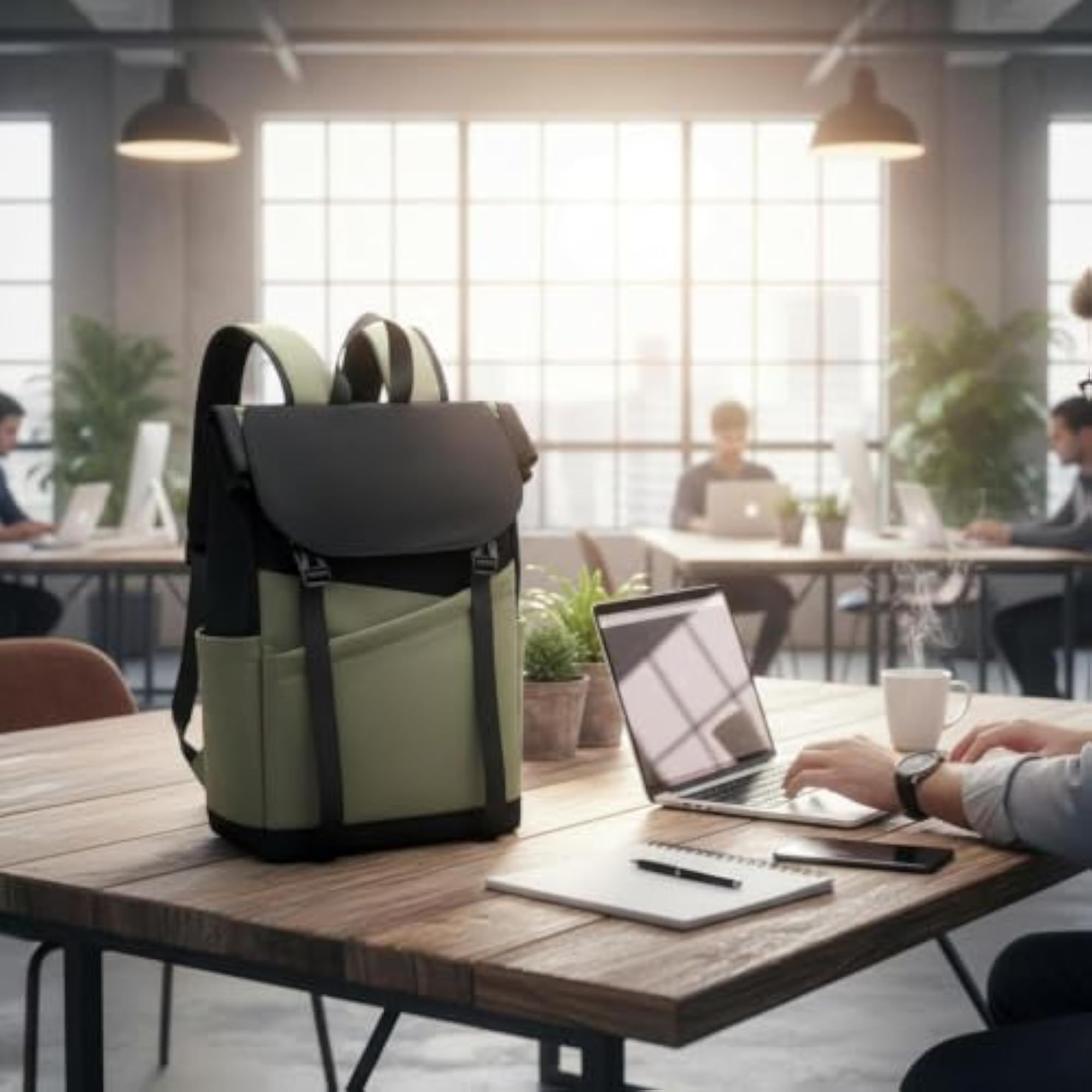 Men's Multifunctional Computer Backpack, Fashionable Bookbag