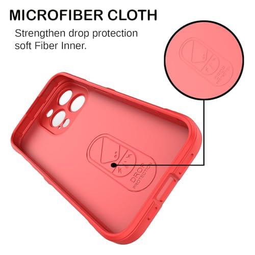 Image of Amazon Brand- Solimo Mobile Cover for Apple iPhone 15 Pro Max | Full Camera Protection | Liquid Silicon Case | Flexible Bumper Case for Apple iPhone 15 Pro Max (Red)