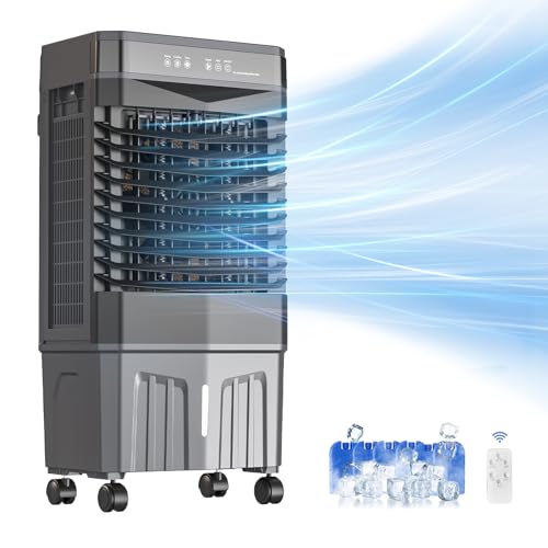 Auertech 1800CFM Swamp Cooler with Remote, 5.3 Gal...