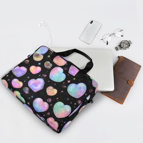 Maletín para portátil multicolor Rainbow Heart 15.7 pulgadas miniatura 7