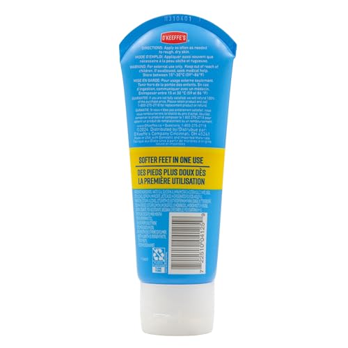 O'Keeffe's Healthy Feet Intense Renewal, Moisturizing Foot Cream, Softens Extremely Dry, Callused Feet, 3 in 1 Hydration, 3oz/85g, Tube, (Pack of 1) - Image 4