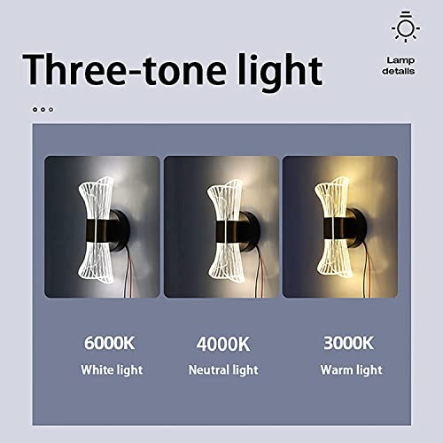 Luces de pared LED modernas acrílicas de 10W para iluminar el salón 3