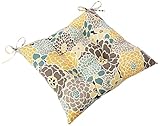 Pillow Perfect Outdoor Full Bloom Wrought Iron Seat Cushion, Set of 2