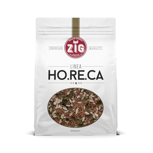 ZIG - HORECA - Mélange de graines - Graines de citrouille, graines de tournesol, graines de lin 1 Kg