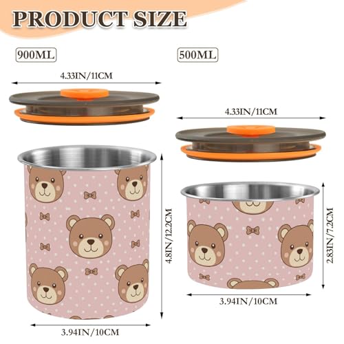 Envase de Café Hermético de Acero Inoxidable 900ml miniatura 2