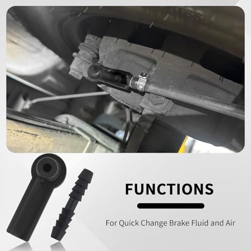 Image of 5PCS Brake Bleeder Kit Connector,Brake Fluid Bleeder Kit Bleeding Adapter Joint for Quick Brake Fluid /Air Changes,Brake Bleeder Hose Connector Fit Brake Bleeder Bottle,Vacuum Brake Bleeder