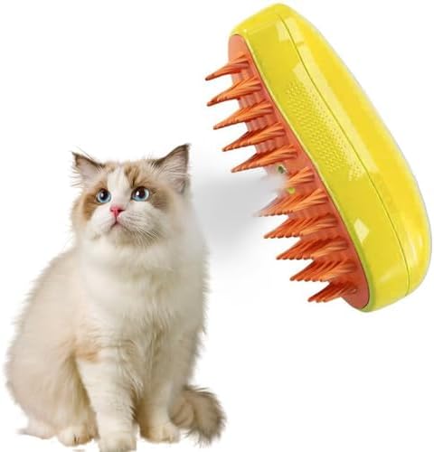 Amazon.co.jp: CHEEOKUO猫スチームブラシ 3イン1 スチームキャット