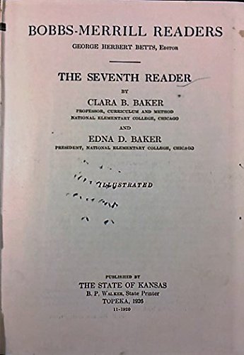 Bobbs Merrill Seventh Reader (State Of Kansas) B01J2QPQ2O Book Cover