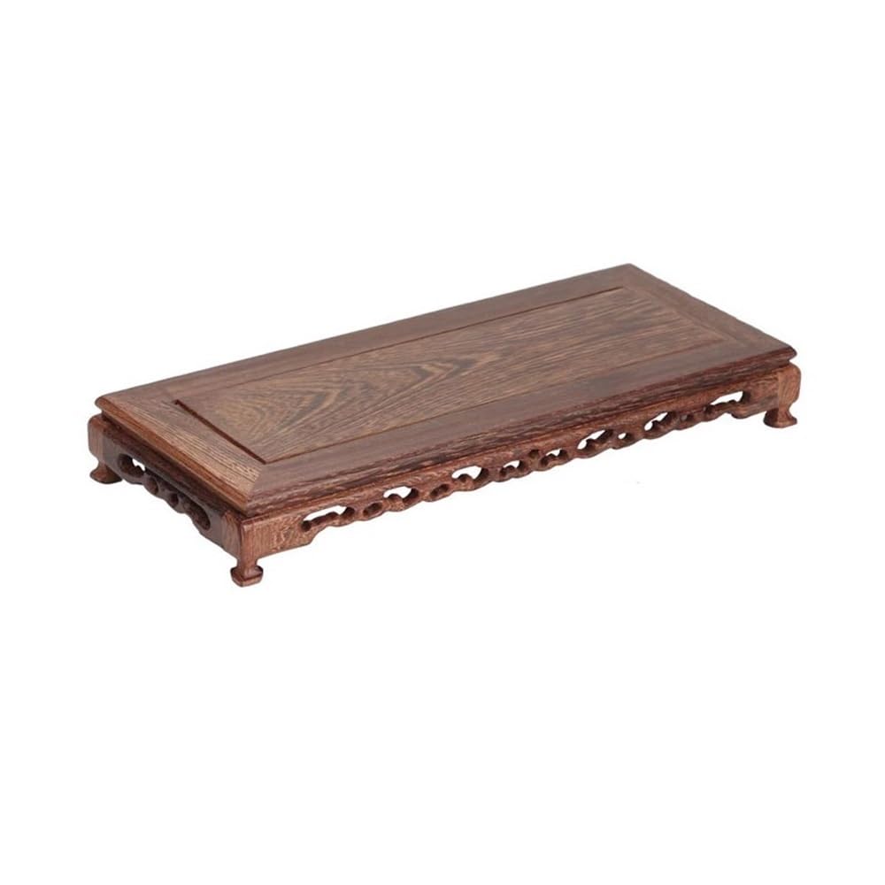V2t9R4m7 Bonsai pot stand Rectangular Wooden Display Stand, Teapot Vase Bonsai Base for Home Office Decoration Bonsai display stand(Small)