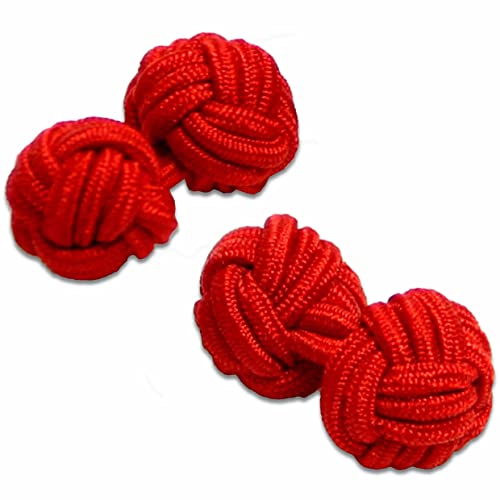 The Regimental Shop Boutons de manchette nœud rouge, one size fits all