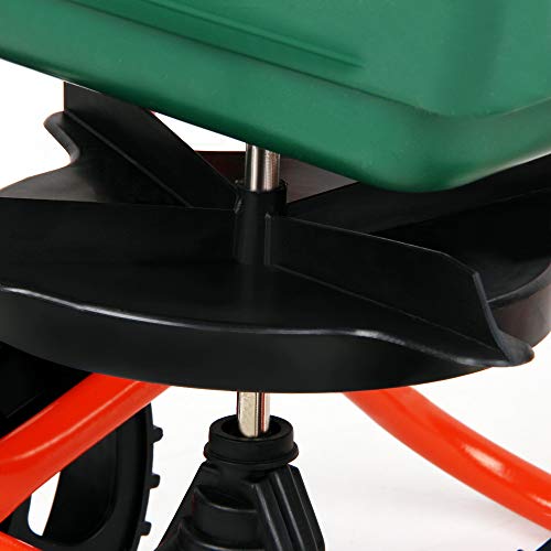 GARDEBRUK® 25L Pneumatic Rotary Spreader | Grit Salt | Grass Seed | Adjustable Rate | Autumn Lawn Feed & Rock Salt Dispenser | Durable Design for Professional Landscaping & Garden Maintenance