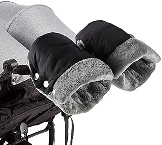 Pram Hand Muff - Buggy Mittens Pushchair Hand Warmer Gloves, Universal Waterproof and Windproof Stroller Handmuff for Pram, Buggy, Bike and Trailer