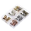 AD BEADS 75 Pieces in 5 Colors 25 Pieces Sparta Helmet Beads Plus Matching 50 Pieces Double Heishi Spacers Connector Charm Beads Jewelry Making Craft #1