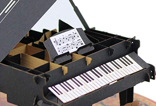 Poplife Grand Piano 3D Pop Up Card For All Occasions - Happy Birthday, Graduation, Father's Day, Mother's Day, Congratulations, Retirement, Thank You - Musicians, Teachers, Gift For Music Lovers #TOP1