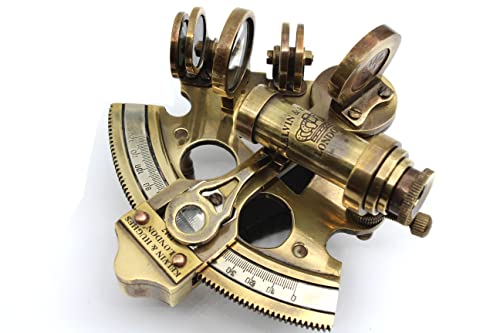 Ocean Replicas Nautical Bronze Sextant Solid Brass Ship Astrolabe Navigation Instrument #TOP2