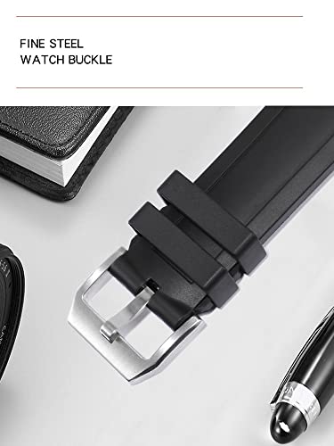 Correa de goma fluoro de 22mm para IWC Aquatimer IW356802 6