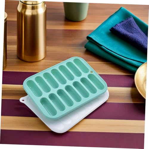 Bandeja de silicona para cubos de hielo con tapa miniatura 3