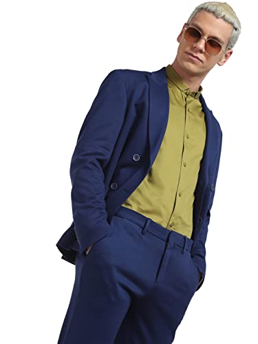 Image of Jack & Jones Men's Black Slim Fit Opaque Casual Shirt