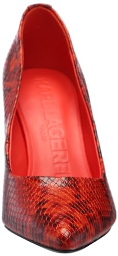 Image of Karl Lagerfeld Women's Royale Snake Textured Dress Pump