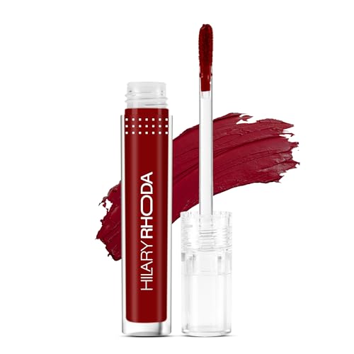 Image of Hilary Rhoda Power Of Matte Liquid Lipstick | Buildable Colour | Long Lasting & Matte Finish | Lightweight & Non-Drying Formula | Smudge Proof & Non-Transferable | 3ml (Ruby Red - Shade 20)