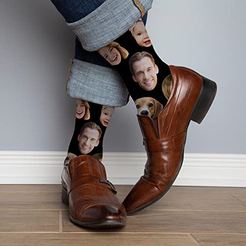 Custom Personalized Family Photo Crew Socks for Men Women-Upload Your Unique Memorable Family Picture - Image 4