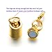 Zpsolution Screw-in Locking Magnetic Jewelry Clasps for Necklace 6mm