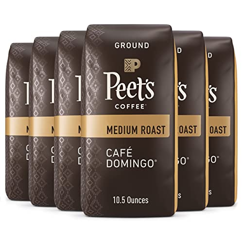 Peet's Coffee, Medium Roast Ground Coffee - Cafe Domingo 63 Ounces (Six Bags Of 10.5 Ounce) #TOP26