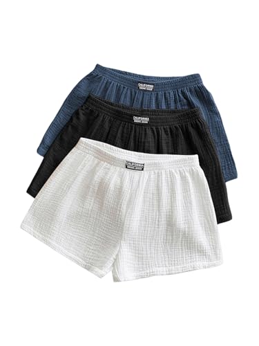 Image of SOLY HUX Women's Summer Shorts 3 Packs Casual Comfy Shorts Sets